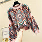 Women Loose Fall Winter Sweater Long Sleeve Knitted Casual Tops