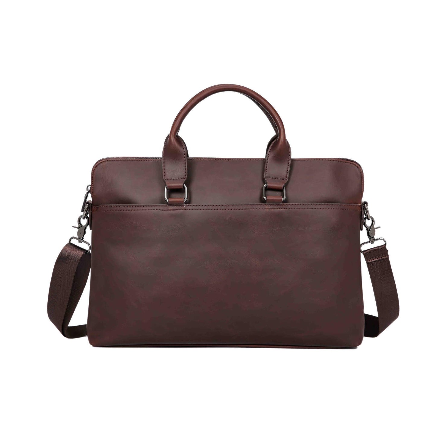 Business Briefcase Men Retro Leather Large Capacity Crossbody Bags Waterproof Handbag Computer Bag