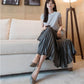Women  Skirt Mid-length A-line Skirt Plus Size Fairy Skirt Summer Ruffled Elastic Waist Sandy Beach Vacation Daily