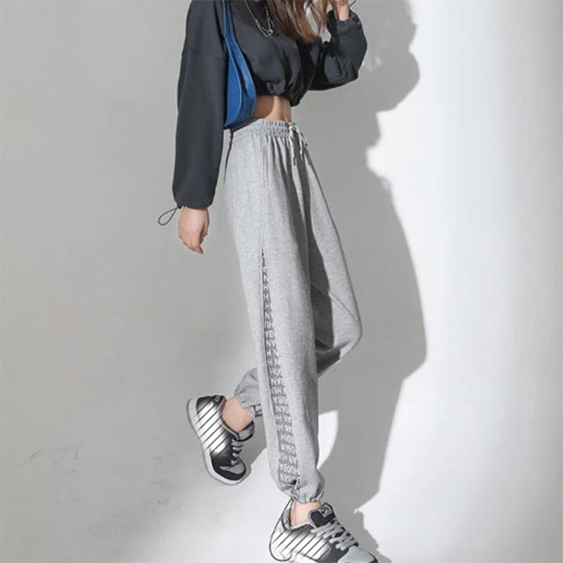 Women's Trousers Spring and Autumn Sports Sweatpants Large Size High Waist Bloomers Home Casual Slim Leggings