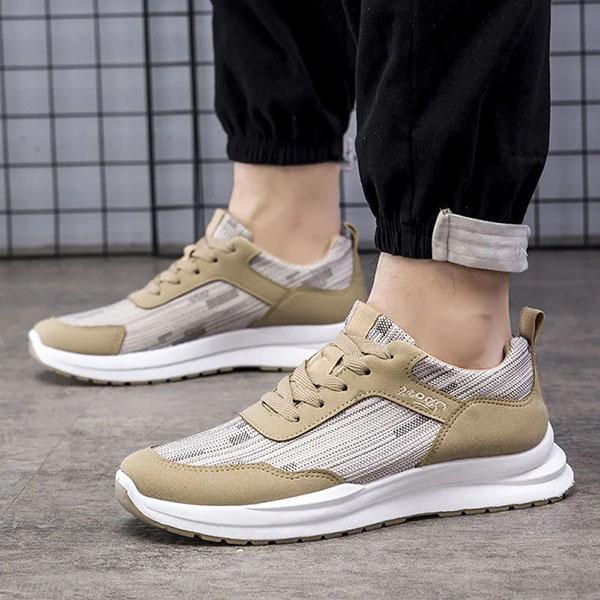 Summer Youth Students Increase Breathable Soft Bottom Board Shoes Men's All-match Non-slip Deodorant Leisure Travel Running Shoes Sport Shoes
