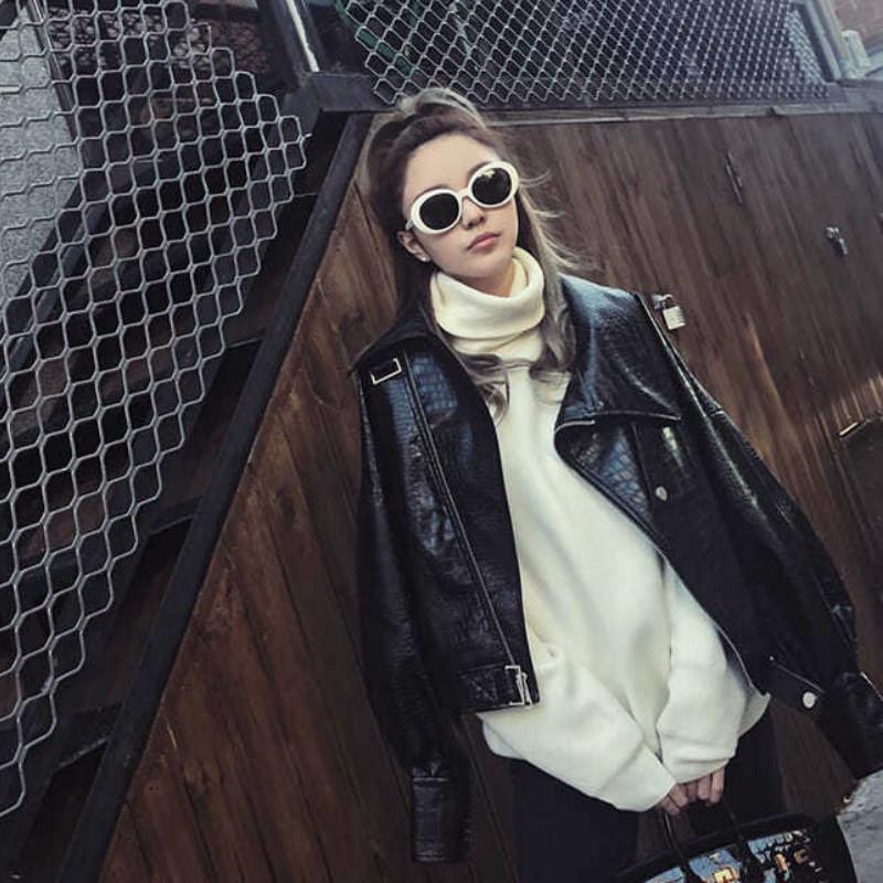 Lady Solid Color Slim Knitwear Turtleneck Bottoming Top Bunny Embroidery Pullover Sweater
