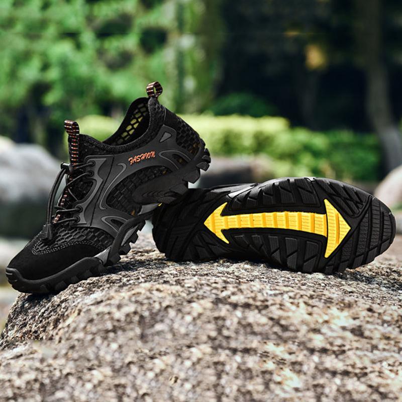 Breathable Sports Outdoor Net Shoes Men's Mesh Casual Hiking Shoes