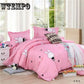 Cartoon Flamingo Bedding Sets Bed Linings Duvet Cover Bed Sheet Pillowcases Cover Set