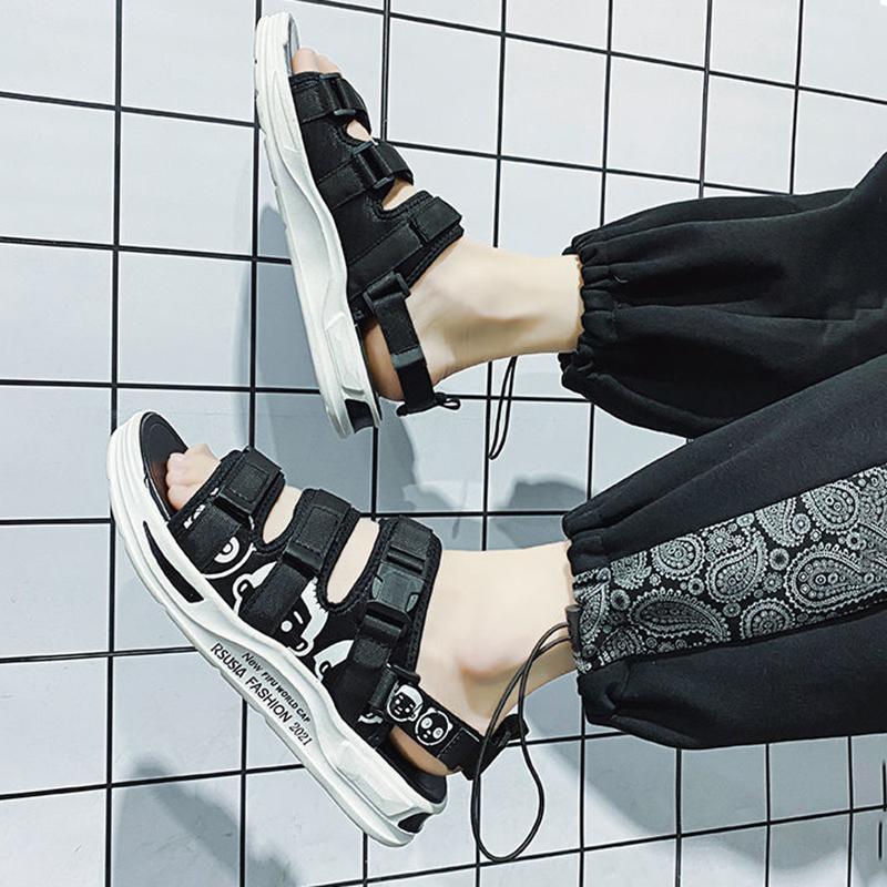 Summer Men's Sandals Cool Men's Breathable Slippers Wear Non-slip Beach Shoes