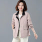 Windbreaker Women's Short Jacket Spring Loose and Thin Stand Collar Fashion Jacket
