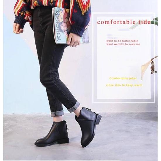 Womens Ankle Boots Femmes Low Heels Booties Women Casual Shoes Women Ladies Autumn Winter Shoes