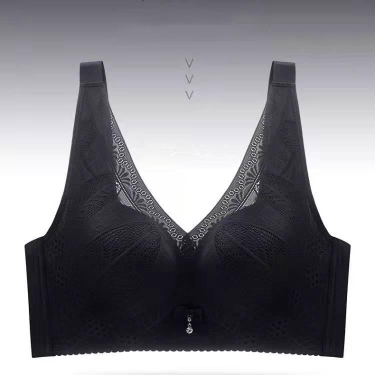 Women's Bras Anti-sagging Gathering Adjustable Vest Large Breast Small Breast High-end Beauty Back Fashion Comfortable Sexy Lace Underwear Bra