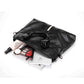 Business Briefcase Men Black Striped PU Leather Handbag Shoulder Diagonal Computer Bag