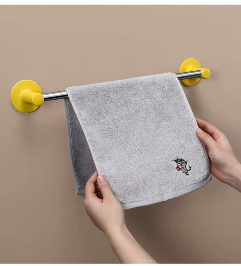 Towel Rack Rag Rack Slipper Rack Bathroom Toilet Towel Bar Kitchen Single Rod Thickened Simple Rack Multi-color Optional Hanging Rack