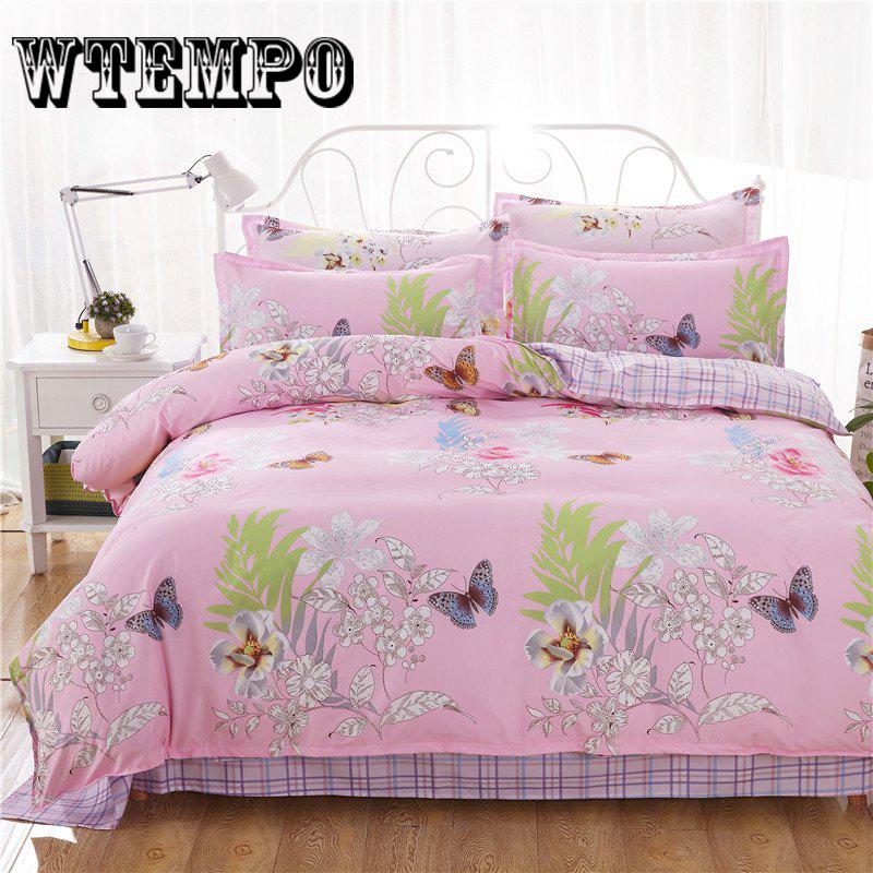 Wtempo Brand 3pcs Bedding Set Quilt Cover Duvet Cover Set Pillowcase Queen King Size Comforter Set