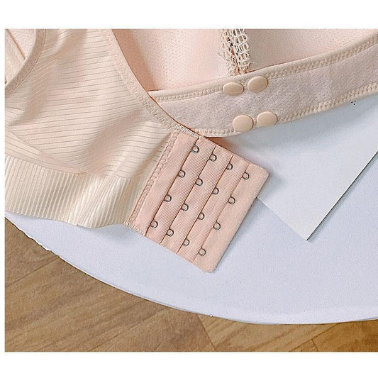 Breast Feeding Bra During Pregnancy Gather Anti Sagging Large Pregnant Women's Underwear Special Pure Cotton Breast Feeding Cover for Women In Summer