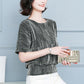 Women Summer Blouses Glitter Loose Short Sleeve Shirt Tops Large Size Elegant Shiny Sequin Tunic Ladies Blouse