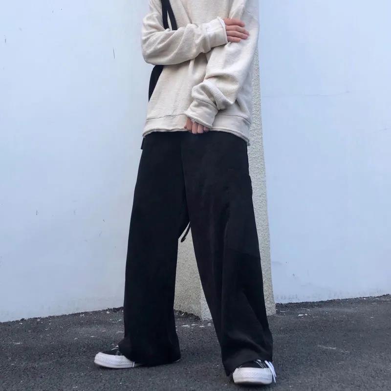 Corduroy Wide-leg Pants Trend Official Sweet and Thin College Style High Waist Wild National Style Western Casual Pants Women