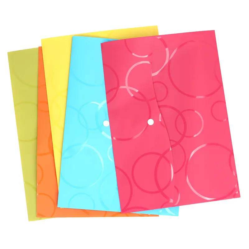 Color Student Information Storage Button Bag