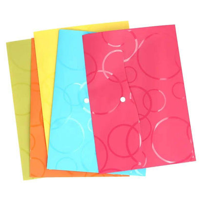 Color Student Information Storage Button Bag