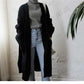 Long Cardigan Women Harajuku Loose Knit Sweater Casual Black Oversized Jacket Coat Outwear