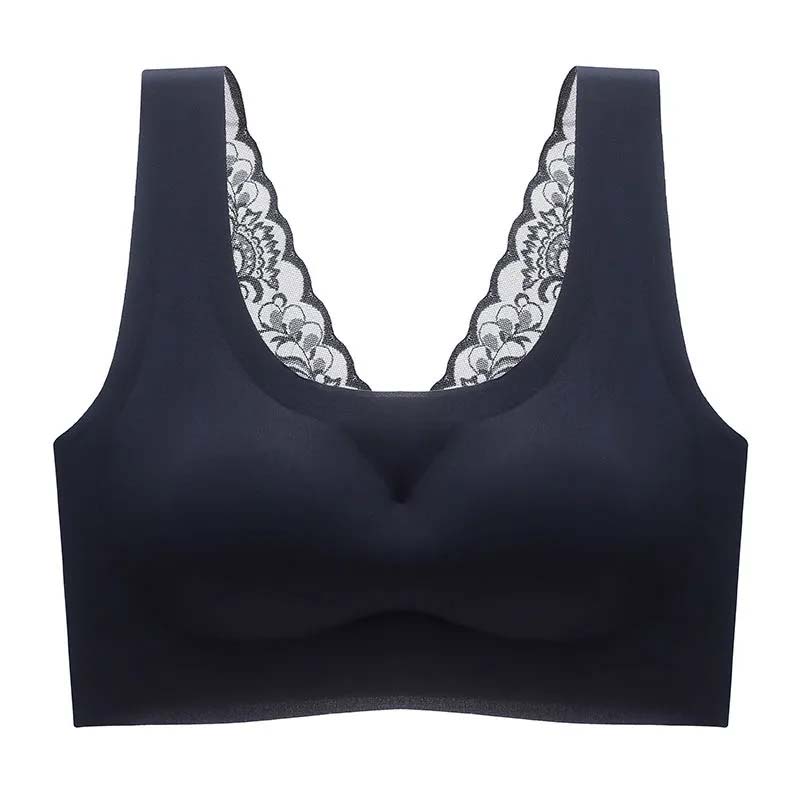 Seamless Beautiful Back Bra Sports Underwear Women's Vest Bra Gather No Steel Ring Breathable Thin Section Breast-receiving Bra