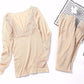 Autumn and Winter Thermal Underwear Women's Constant Temperature Nude Clothing Heating Suit Lace Bottoming Shirt