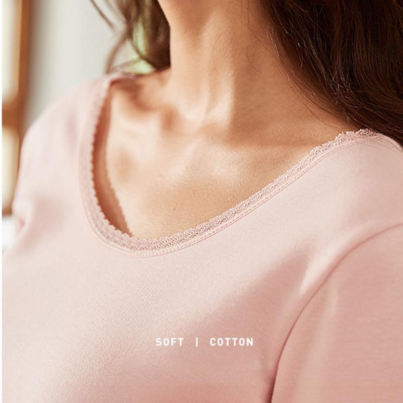 Women Winter Autumn Warm Clothes Thermal Underwear Plus Velvet O-neck Tops Pants Tight Thicken Windproof Long Sleeve High Elasticity Slim Tracksuit