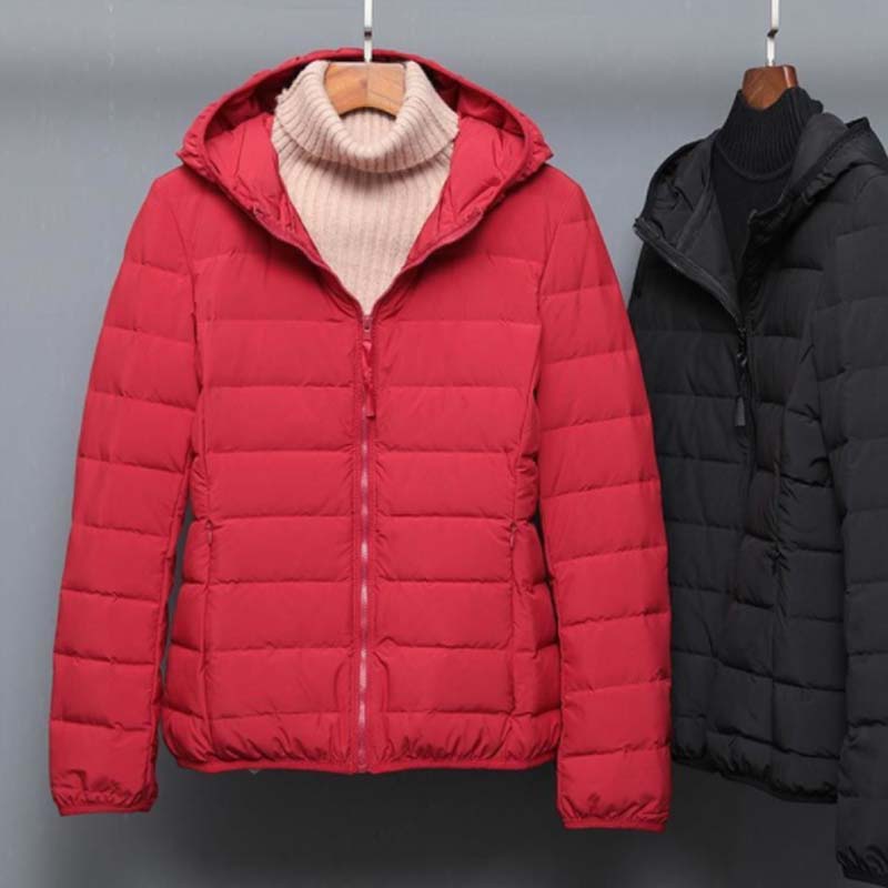 Autumn and Winter Women's Short High-end Seamless Lightweight Down Jacket