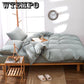 Duvet Cover Pillowcase Bed Sheet Simple Boy Girls Bedding Sets 3/4Pcs Single