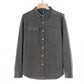 Spring and Autumn Corduroy Shirt Men's Trend All-match Ruffian Handsome Shirt Casual Fashion Solid Color Bottoming Shirt Jacket