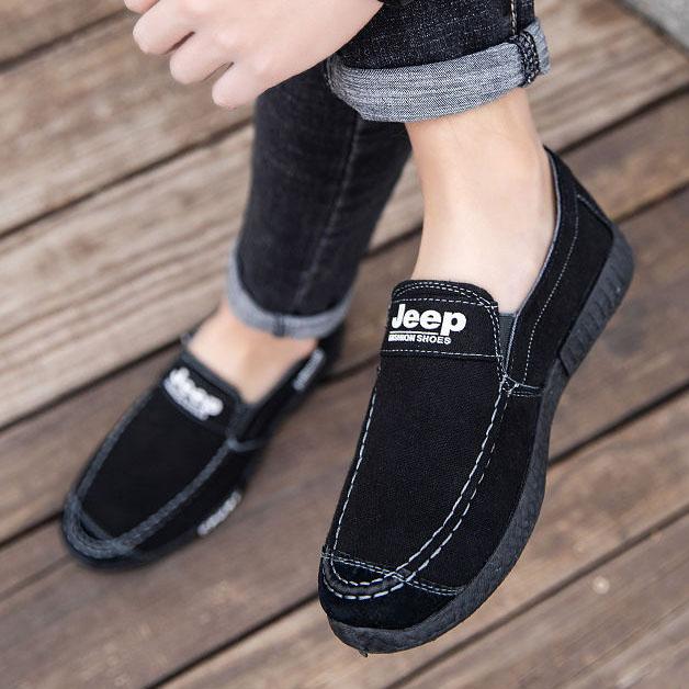 Spring and Summer Non-slip Deodorant Breathable Cloth Shoes Men's Autumn Large Size Casual Canvas Shoes All-match Work Shoes