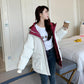 Winter Down Coat Loose Short Winter Coat Thick Warm Women's Padded Jacket