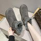 Snow Boots Women's Mid-tube Boots Thickened Snow Cotton Shoes Winter Warm and Velvet Bread Shoes