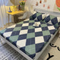 Beds Three-piece Cotton Pillow Bag Cover 1.5 Meters 1.8 Bed Seat Meng Si Dust-proof Cover Bedding Products Fresh Net