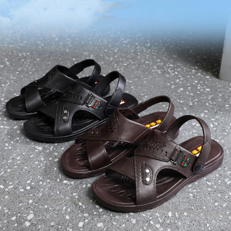Men's Thick-soled Non-slip Wear-resistant Sandals Cool Beach Shoes Men's Casual Sandals