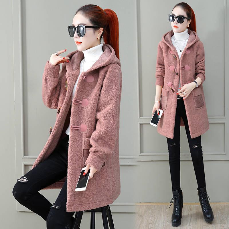 Women Coat Autumn Winter Faux Fur Jacket Coat Women Plush Overcoat Ladies Long Sleeve Open Stitch