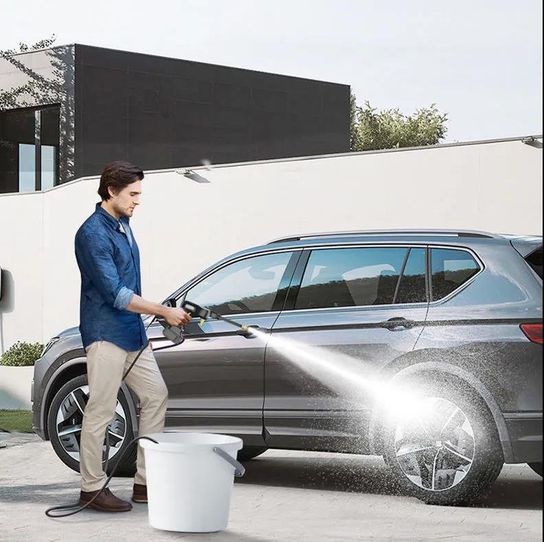 98VF Lithium Battery High Pressure Water Gun Wireless Car Washing Machine Rechargeable Water Gun Cleaning Tool