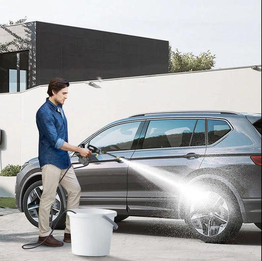 98VF Lithium Battery High Pressure Water Gun Wireless Car Washing Machine Rechargeable Water Gun Cleaning Tool