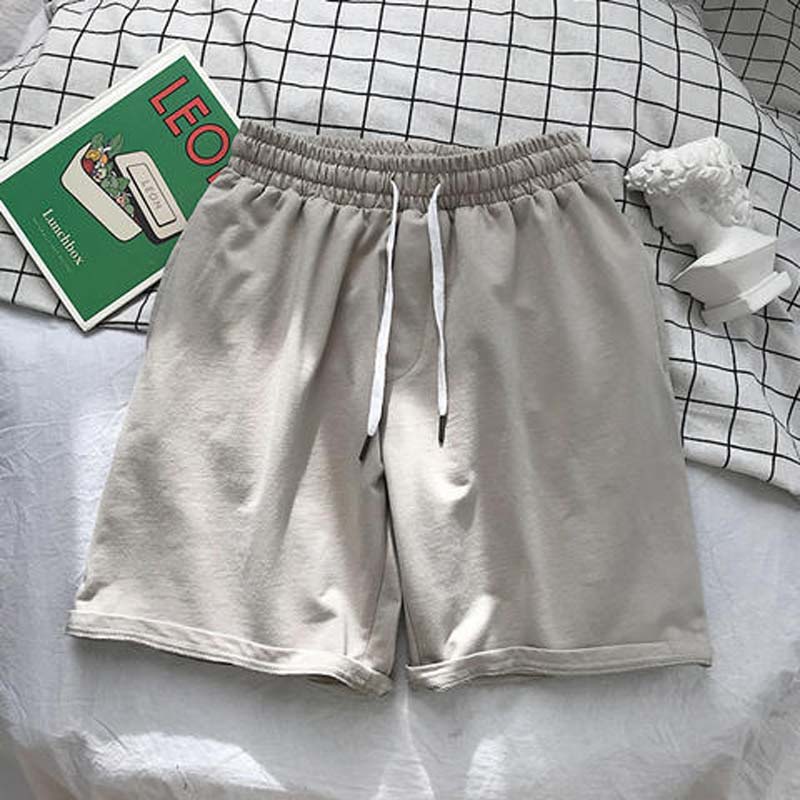Shorts Men's Summer Loose Casual Solid Color Five-point Pants