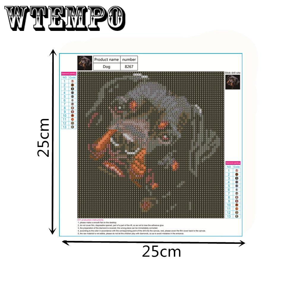 Diamond Embroidery 5D DIY dog 3D Diamond Painting Cross Stitch Pattern Home Decoration
