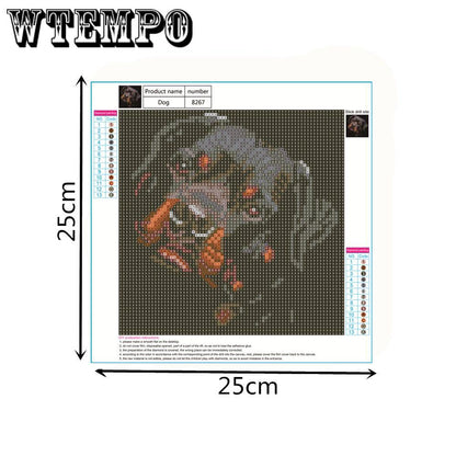 Diamond Embroidery 5D DIY dog 3D Diamond Painting Cross Stitch Pattern Home Decoration