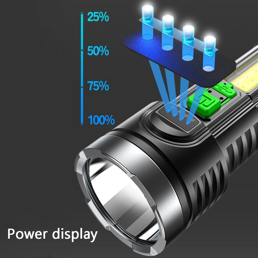 Strong Light Flashlight USB Rechargeable Small Xenon Lamp Portable Ultra Bright Long-range Outdoor Household Led Multi-function