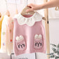 Girls' Waistcoat Sweater Lace Round Neck Children's Sweater Thin Section