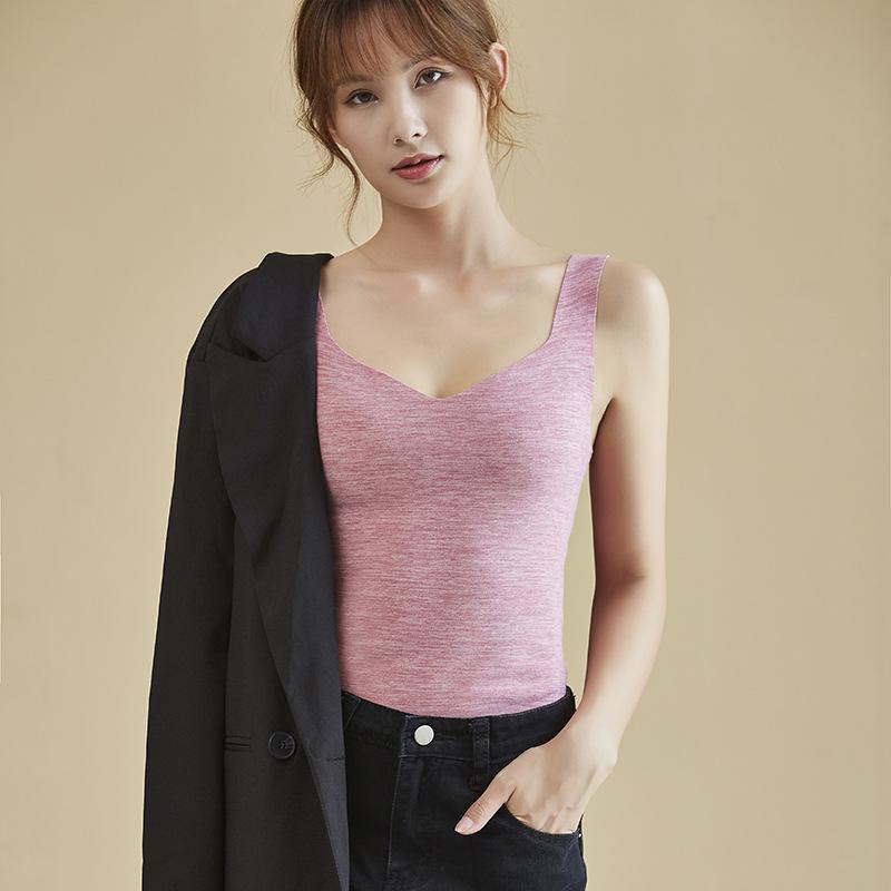 Sexy Winter Thermals Velvet Women Vest Thermo Underwear Sleeveless Body Tops Slim Solid Seamless Wool Undershirt Inner Wear
