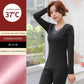 Ladies Thermal Underwear Set Plus Velvet Self-heating German Velvet Thickening Seamless Constant Temperature Body Autumn Clothes Long Pants