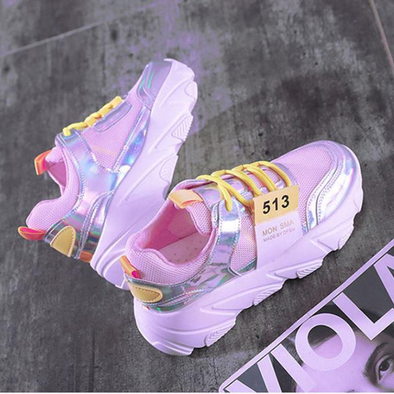 Shoes  Female Students Korean Version  All-match Casual Breathable  Comfortable Sports Shoes Flat Running Shoes