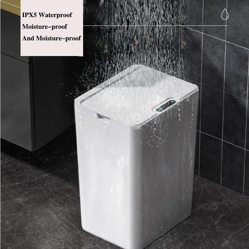 Smart Sensor Trash Can Household Automatic Lid Opening Bedroom Living Room Toilet Bathroom Large Capacity Without Bending Over and Deodorizing