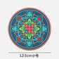1/2/4pcs Mandala Pattern Creative Silicone Coaster Household Anti-scalding Mat Coffee Drink Coaster
