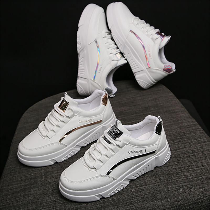Korean Version of The Female Student Clearance Sports Shoes All-match Fashion Platform Shoes Military Training Running Shoes