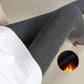 Warm and Velvet Padded Leggings Women's Outer Wear Was Thin Warm Pants Cotton Vertical Strips High Waist Step-on-the-foot Pantyhose