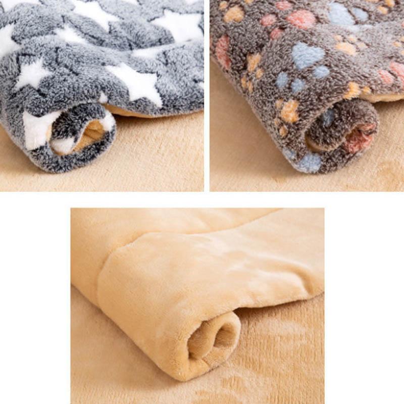 Pet Dog Mat Winter Cat Thick Blanket Autumn and Winter Dog Woven Cat Cater Sleeping Cotton Quilt Warm Pet Sleep Pad