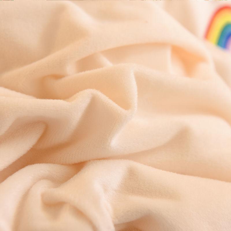 Princess Style Milk Velvet Winter Thick Crystal Velvet Four-piece Double-sided Quilt Cover Coral Velvet Bed Linen