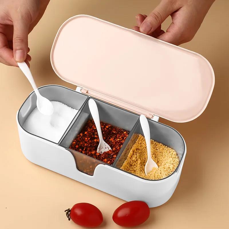 Versatile Seasoning Box Multi-grid Home Kitchen Seasoning Seasoning Box Storage Box